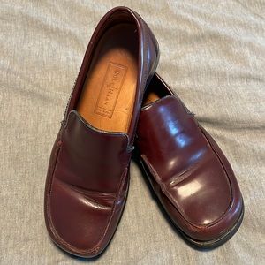 Vintage Brown/Burgundy Leather Cole Haan Slip On’s